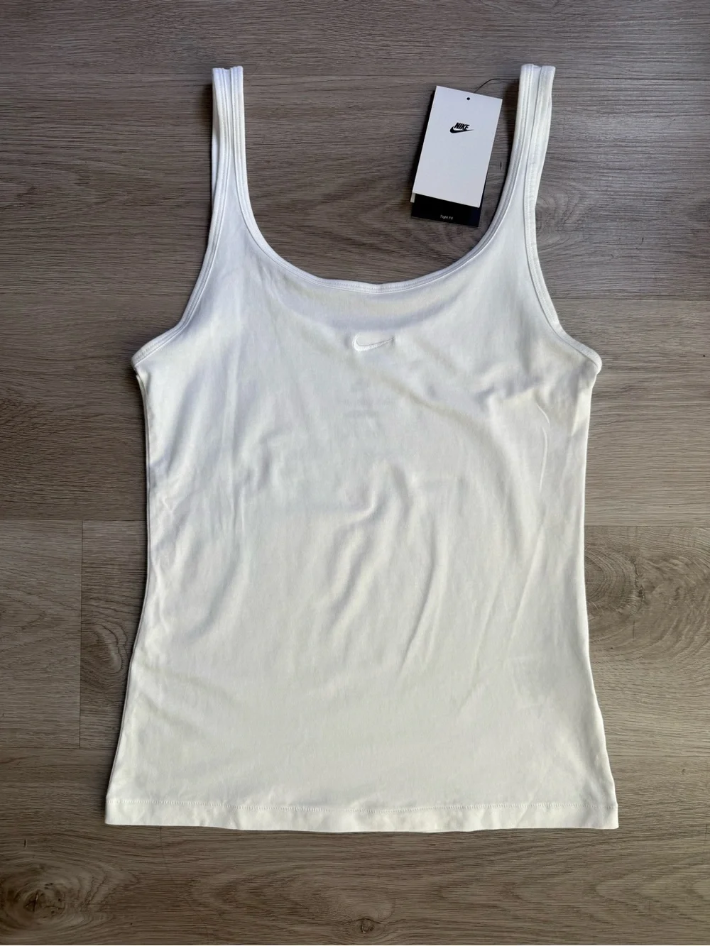 NWT Nike Embroidered Logo Women's Cami Tank Top - White - Size Small